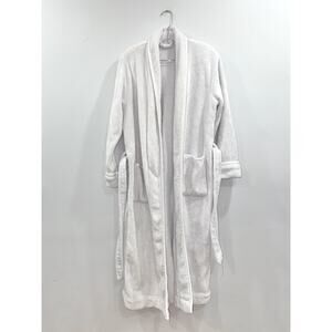 Plush White Long Robe Size S